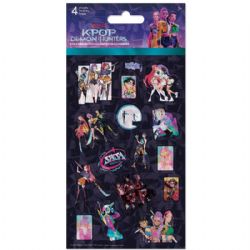 AUTOCOLLANTS KPOP DEMON HUNTERS - 4 FEUILLES